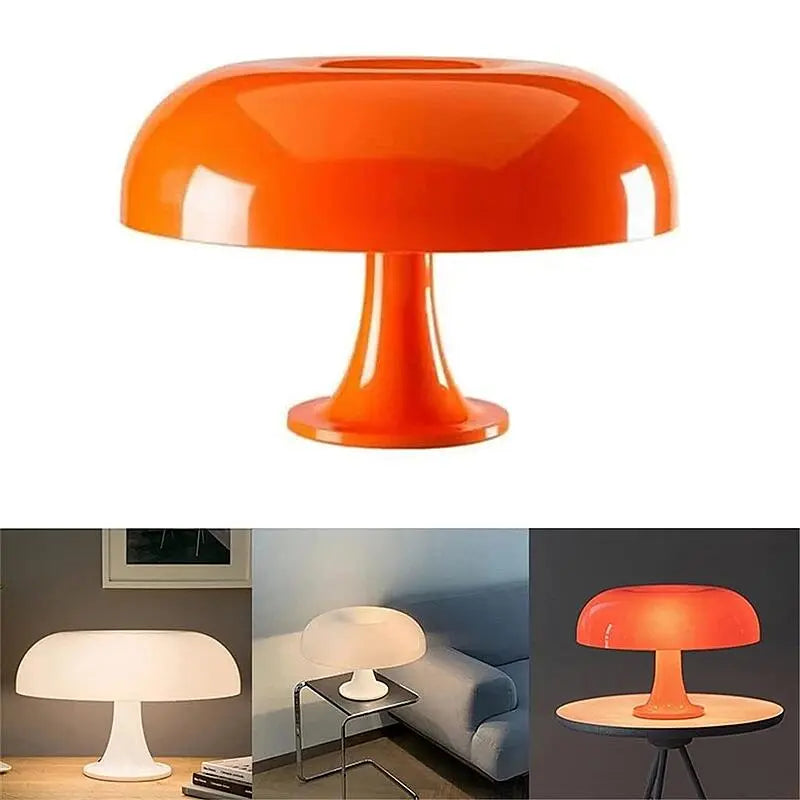 Lampe Orange Champignon dans un salon, bureau