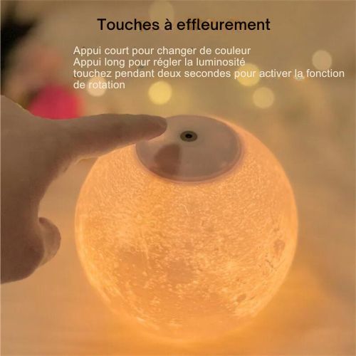 Lampe Lune - Commande Tactile