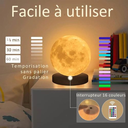 Lampe Lune - Commande Tactile