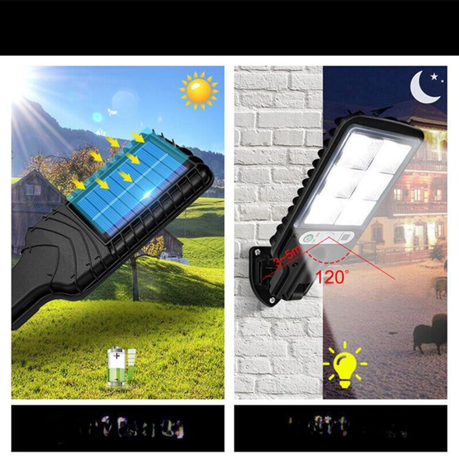 Lampe applique murale solaire à LED pour l’extérieur - Lampe
