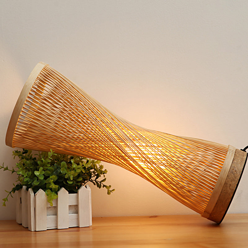 Lampe de chevet rotin et bambou - Suspension Luminaire