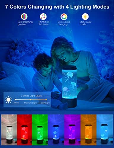 Lampe Méduse Bluetooth- 7 Couleurs défferentes 4 Modes de luminosité