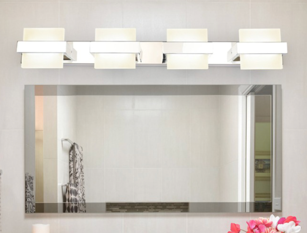 Luminaires salle de bain lampe murale LED en acier