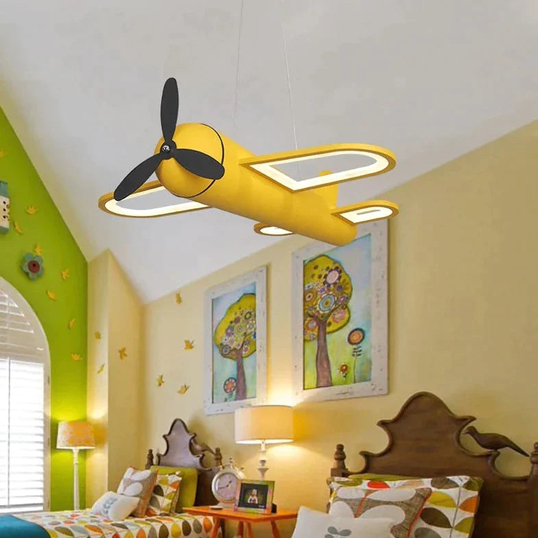 Suspension Luminaire - Airplane - Jaune