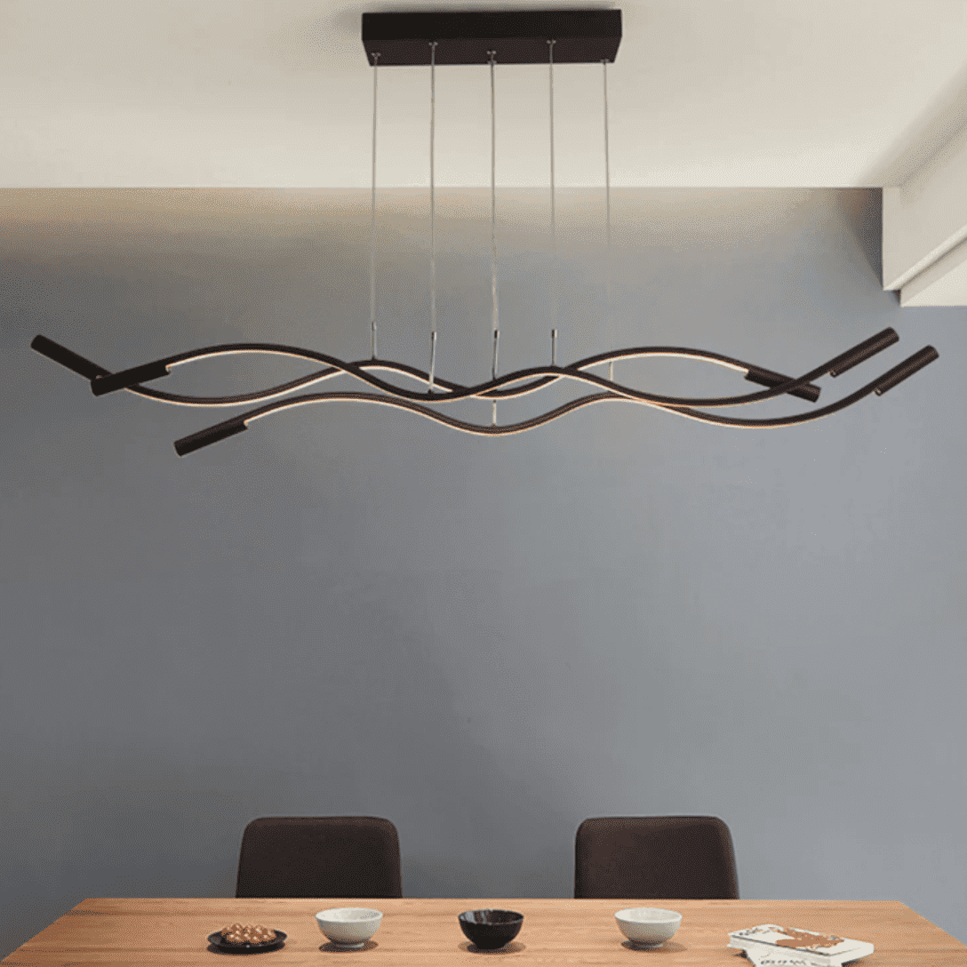 Suspension Luminaire Design - Moderna - 1 Ligne / Noir