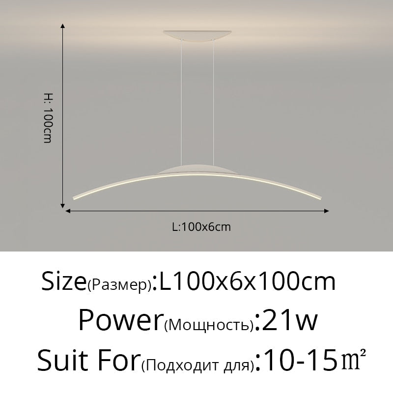 Suspension Luminaire - Harmonia - Blanc 100cm A / Blanc