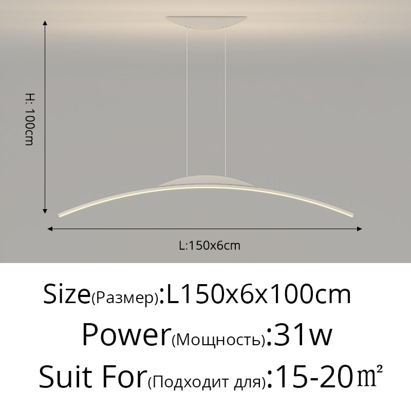 Suspension Luminaire - Harmonia - Blanc 150cm A / Blanc