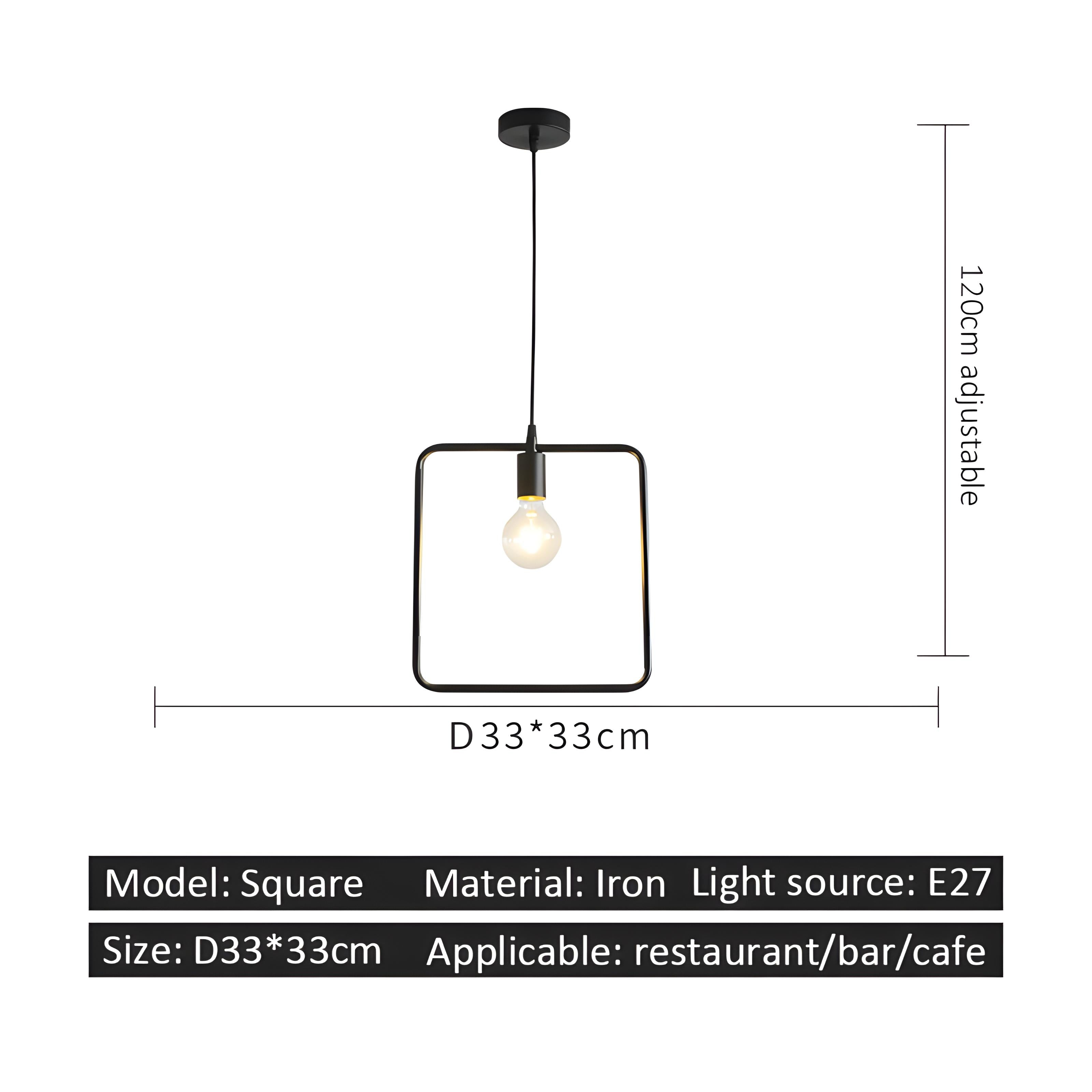 Suspension Luminaire - London - Carré