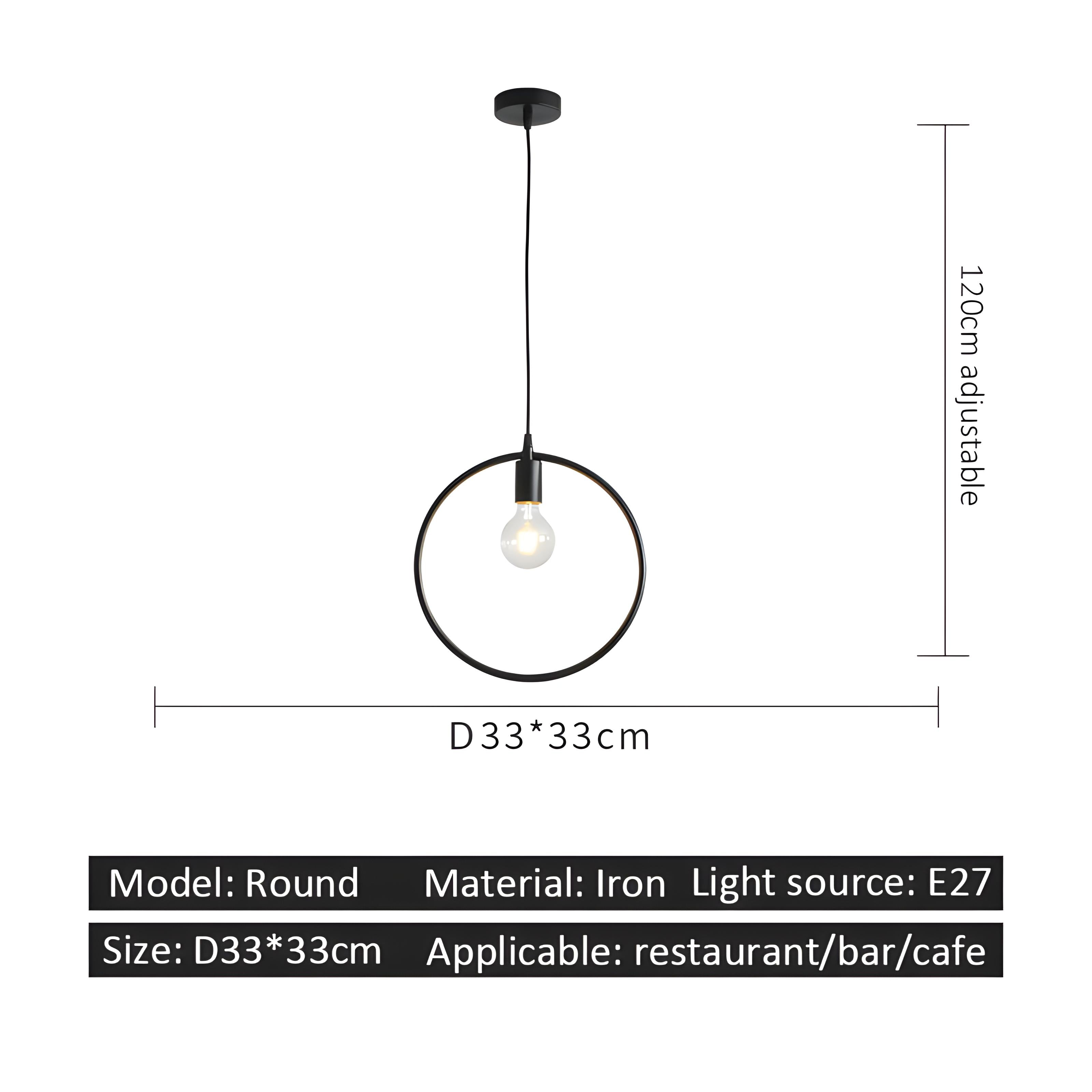 Suspension Luminaire - London - Ronde