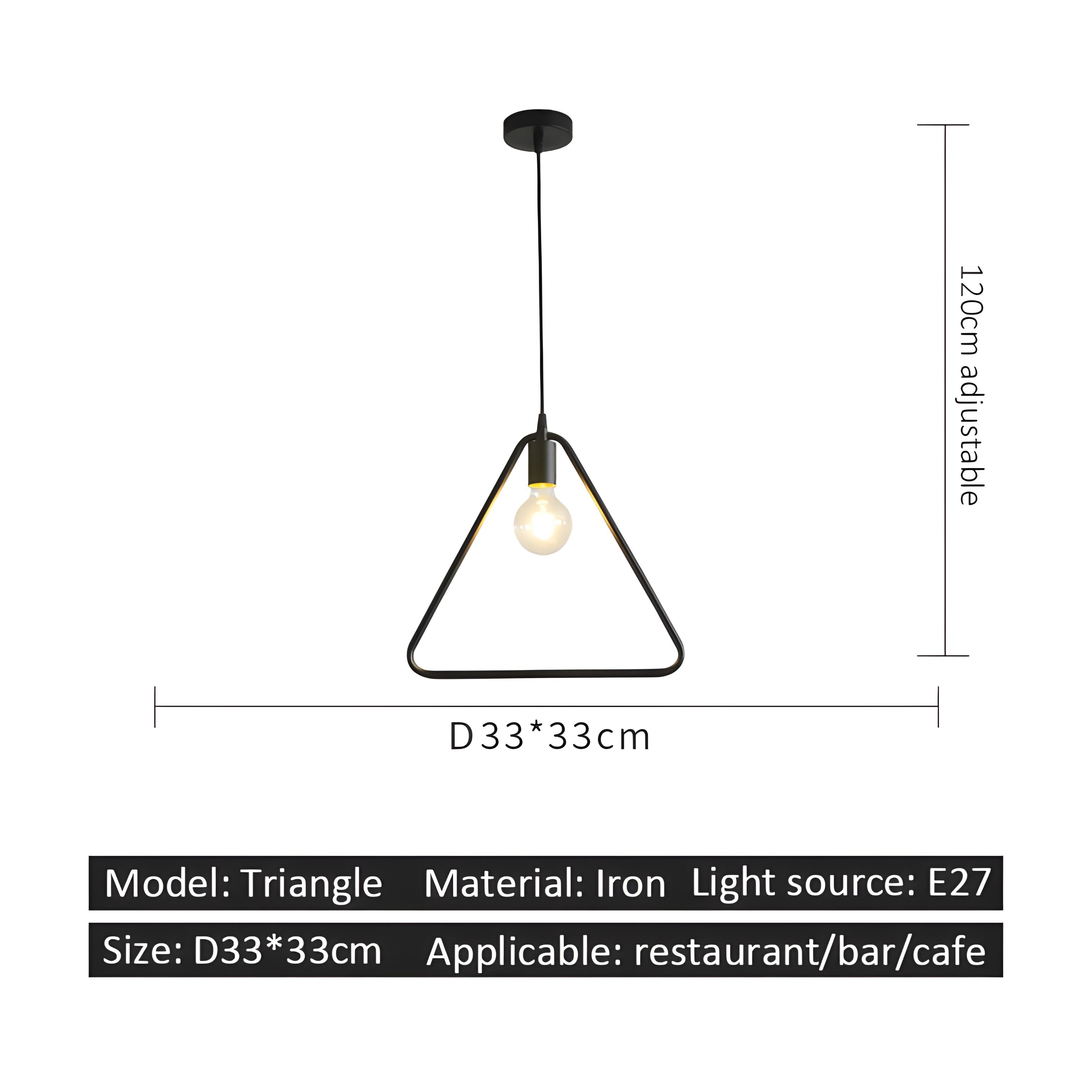 Suspension Luminaire - London - Triangle