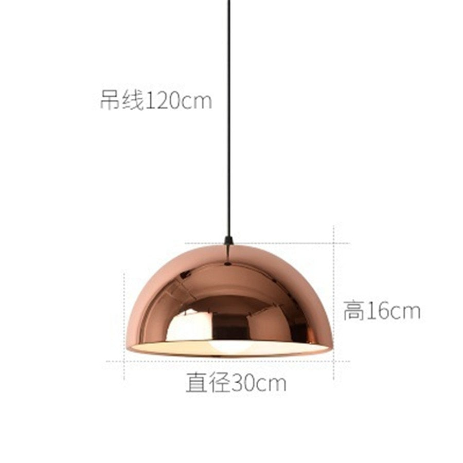 Suspension Luminaire - Or Rose - Type A
