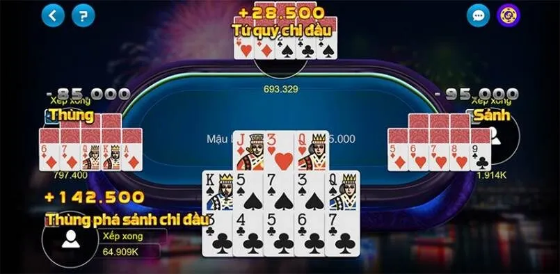 Cách chơi mậu binh theo ba phé hiện đại