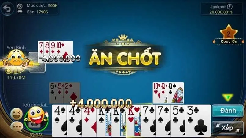 Học cách chơi tú lơ khơ giúp kiếm bộn tiền từ nhà cái.
